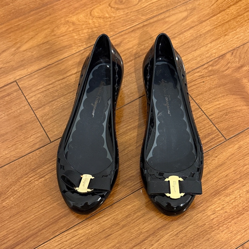 Salvatore Ferragmo Jelly Bow Flats